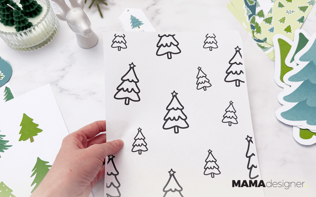 Choinkowa kolorowanka.