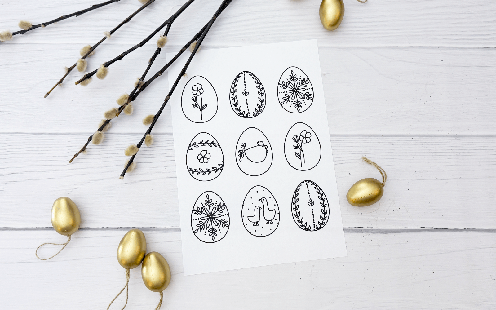 kolorowanka wielkanocna do druku