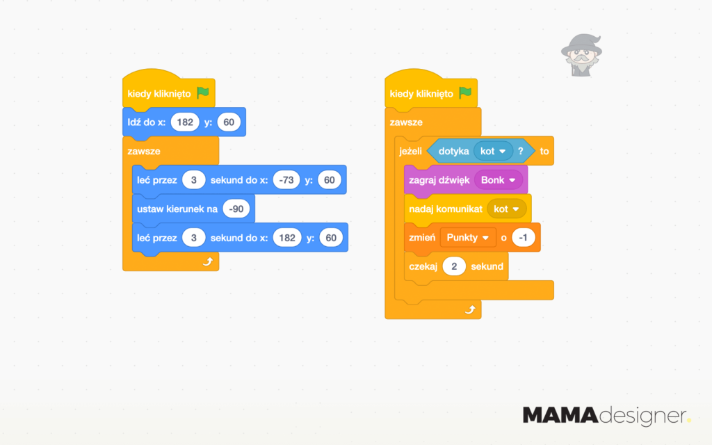 Cały skrypt dla przeciwnika.