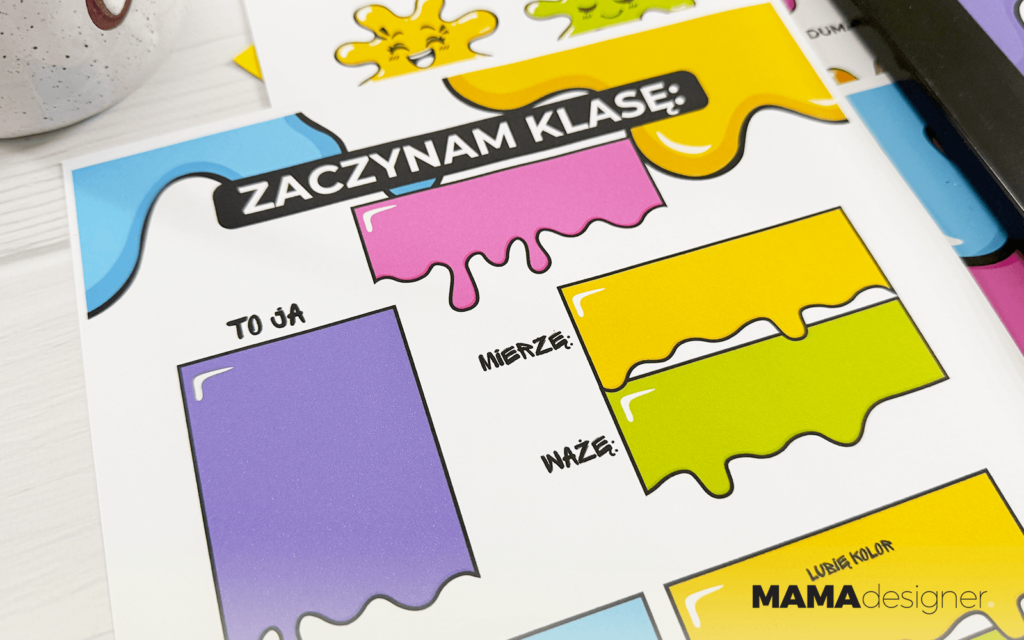 Wsparcie ucznia w emocjach do druku - zbliżenie na metryczkę ucznia.
