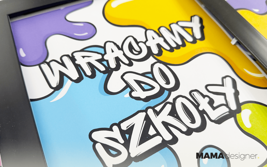 Wsparcie ucznia w emocjach do druku - zbliżenie na plakat "Wracamy do szkoły".