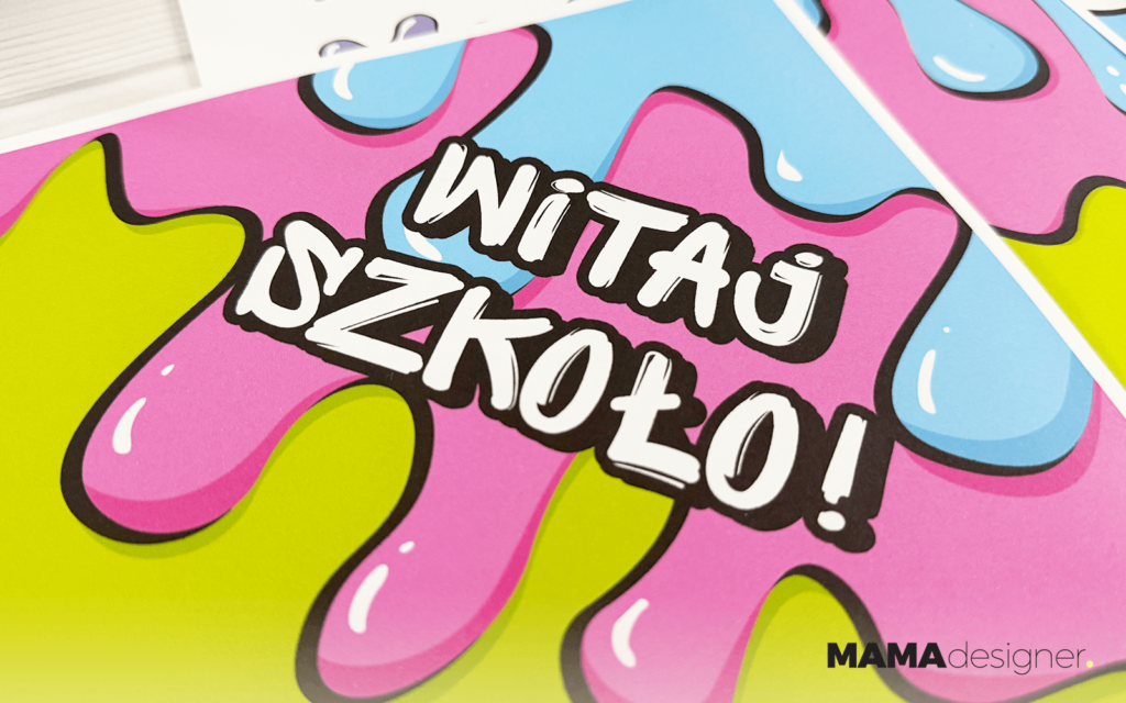 Wsparcie ucznia w emocjach do druku - zbliżenie na szablon z tytką.