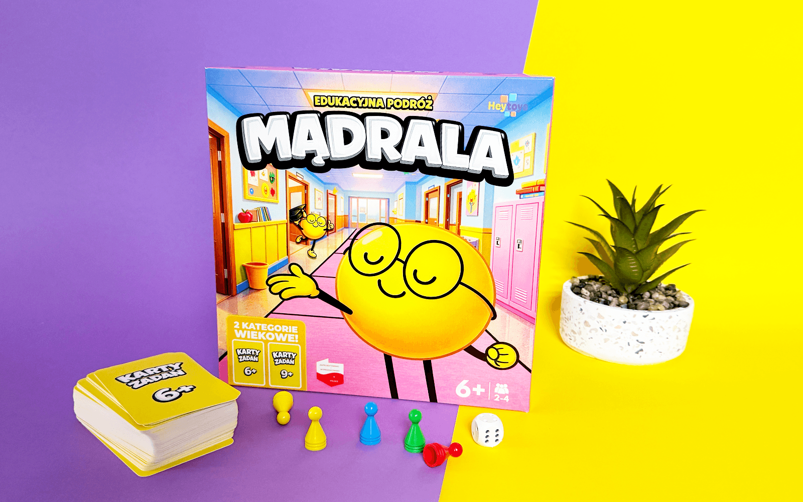 Edukacyjna gra planszowa Mądrala od HeyToys - recenzja na MAMAdesigner