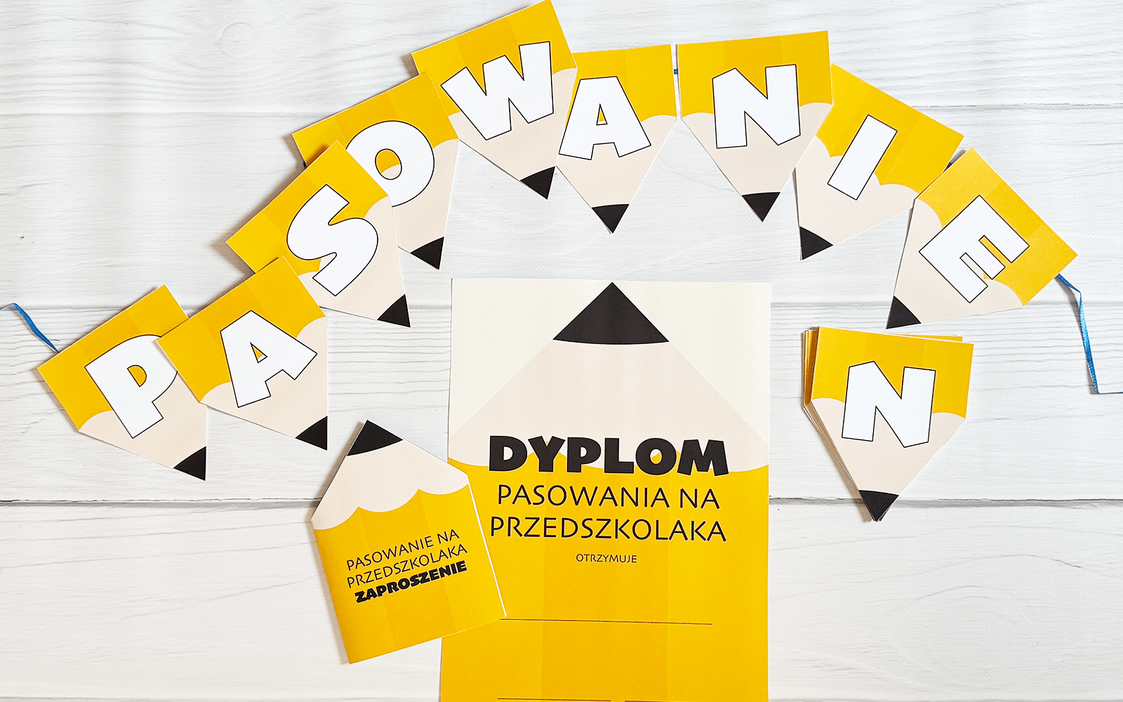 Pasowanie na przedszkolaka - materiały do druku od MAMAdesigner